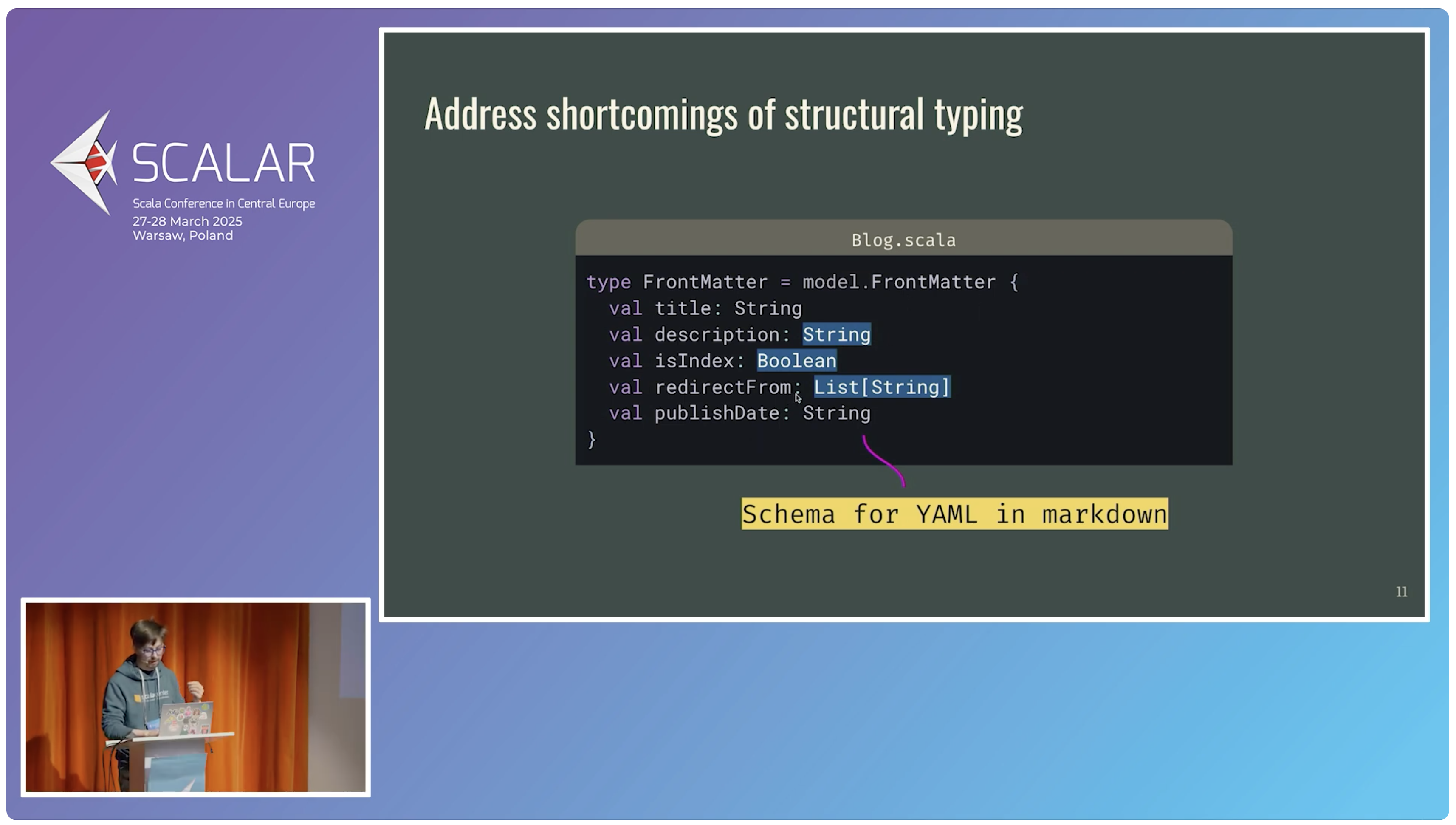 Scalar 2025 named tuples