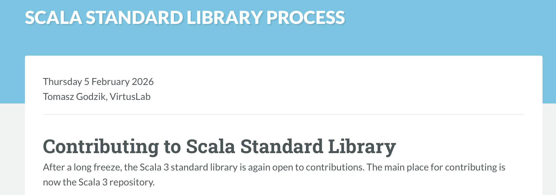 Standard library changes process announcement